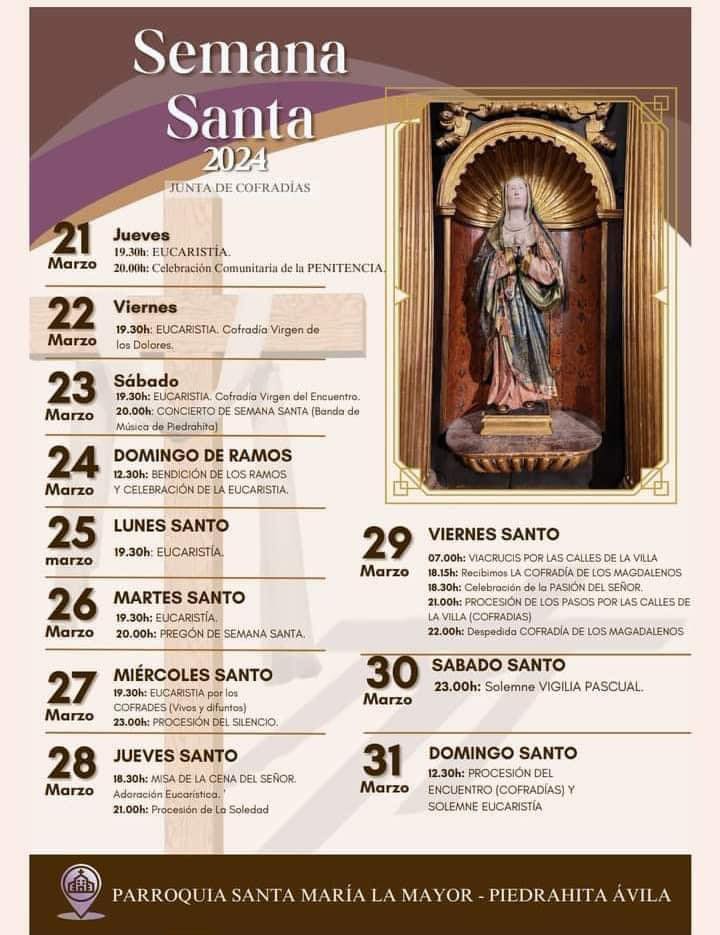 Semana Santa en Piedrahíta 2024 Piedrahíta